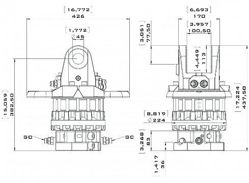 Ротатор CR 1200H-X45F173