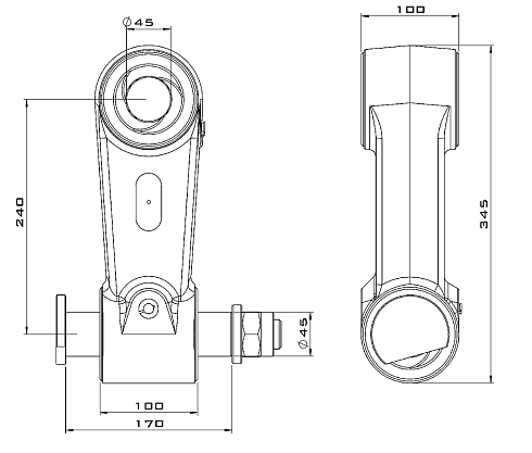 Подвеска CL 100 (для ротаторов CR 1200, 1600) 