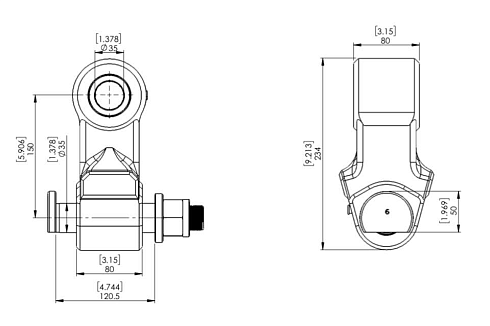 Подвеска CL8035(150) (для ротаторов CR 600, 800, 1000)