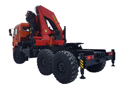 Седельный тягач на шасси КАМАЗ-43118 с манипулятором PALFINGER IM 320 на шасси