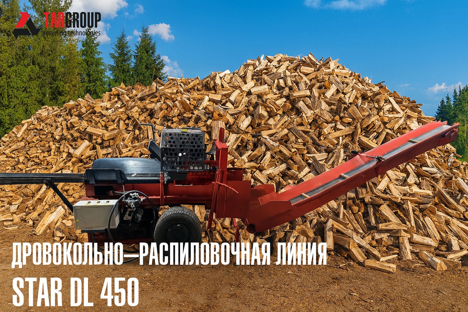 Дровокольно-распиловочная линия STAR DL 450